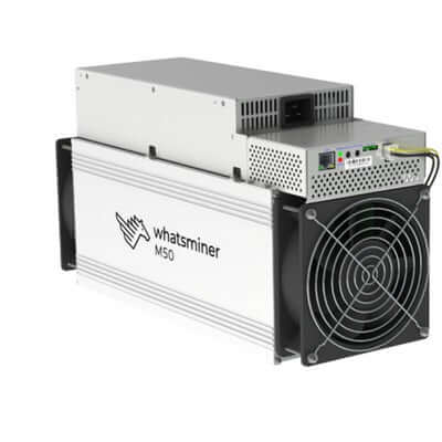 Bitcoin Merch Industrial® - MICROBT WHATSMINER M50 (132TH) BTC Miner