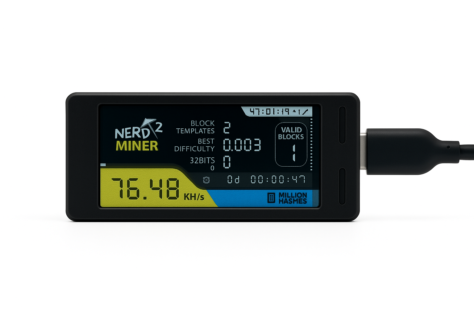"Pack of 25x" Bitcoin Merch Industrial® - NerdMiner 2 - Solo Bitcoin Miner with WiFi